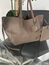 Load image into Gallery viewer, Medium Shoulder Tote Bag and pouch set- natty