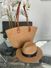 Load image into Gallery viewer, Large Shoulder Straw Tote Bag and Straw Hat- CABOSET