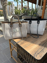 Load image into Gallery viewer, White Patch Canvas Tote Shoulder Bag **BEST SELLER** - Ange