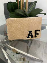 Load image into Gallery viewer, Patch Straw Clutch Bag - Annabel