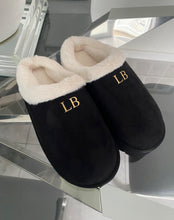 Load image into Gallery viewer, Personalised Fluffy Slippers- MULE FUG NUDE