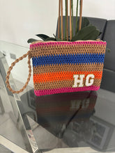 Load image into Gallery viewer, Patch Straw Clutch Bag - Annabel