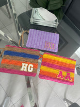 Load image into Gallery viewer, Patch Straw Clutch Bag - Annabel