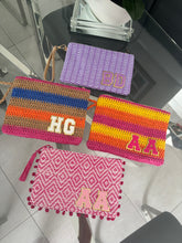 Load image into Gallery viewer, Patch Straw Clutch Bag - Annabel