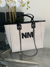 Load image into Gallery viewer, Patch Shoulder Canvas Tote Bag- Ange