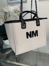 Load image into Gallery viewer, Patch Shoulder Canvas Tote Bag- Ange