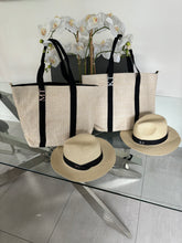 Load image into Gallery viewer, Large Shoulder Straw Tote Bag and Straw Hat- BarbySET