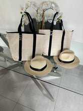 Load image into Gallery viewer, Large Shoulder Straw Tote Bag and Straw Hat- BarbySET