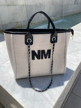 Load image into Gallery viewer, Patch Shoulder Canvas Tote Bag- Ange