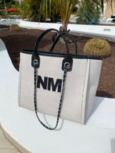 Load image into Gallery viewer, Patch Shoulder Canvas Tote Bag- Ange