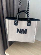 Load image into Gallery viewer, Patch Shoulder Canvas Tote Bag- Ange