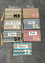 Load image into Gallery viewer, Patch Straw Clutch Bag - Annabel