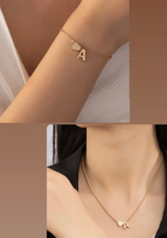 Load image into Gallery viewer, Personalised Initial Necklace +bracelet