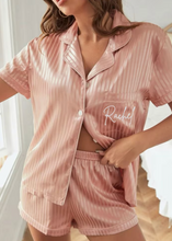 Load image into Gallery viewer, Pink Stripe Shorts PJs
