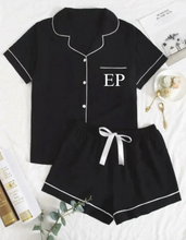 Load image into Gallery viewer, Black Shorts PJs -VIRTUAL