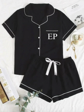 Load image into Gallery viewer, Black Shorts PJs -VIRTUAL
