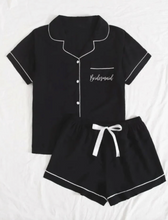 Load image into Gallery viewer, Black Shorts PJs -VIRTUAL