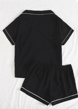 Load image into Gallery viewer, Black Shorts PJs -VIRTUAL
