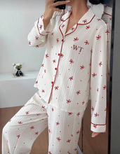 Load image into Gallery viewer, Pyjamas Bow Design- ANNA