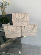 Load image into Gallery viewer, Woven Pearl Cross Body/Handbag - LILAS