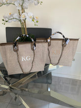 Load image into Gallery viewer, Shoulder Canvas Tote Bag with Scarf