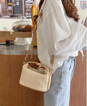 Load image into Gallery viewer, Straw Cross Body Bag - Josy