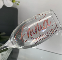 Load image into Gallery viewer, Bridal Party Champagne/Prosecco Flutes