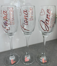 Load image into Gallery viewer, Bridal Party Champagne/Prosecco Flutes
