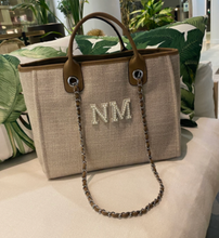 Load image into Gallery viewer, White Patch Canvas Tote Shoulder Bag **BEST SELLER** - Ange