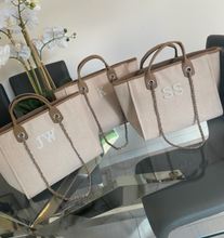 Load image into Gallery viewer, White Patch Canvas Tote Shoulder Bag **BEST SELLER** - Ange