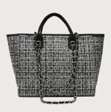 Load image into Gallery viewer, White Patch Canvas Tote Shoulder Bag **BEST SELLER** - Ange