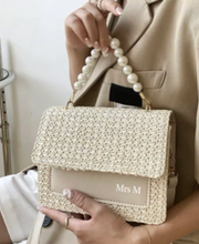 Load image into Gallery viewer, Woven Pearl Cross Body/Handbag - LILAS