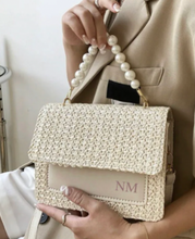 Load image into Gallery viewer, Woven Pearl Cross Body/Handbag - LILAS