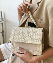 Load image into Gallery viewer, Woven Pearl Cross Body/Handbag - LILAS