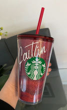 Load image into Gallery viewer, Glitter Starbucks cup