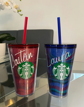 Load image into Gallery viewer, Glitter Starbucks cup