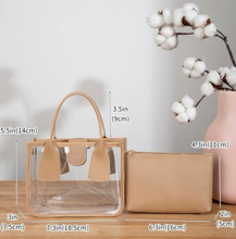 Load image into Gallery viewer, Cross Body/Tote Clear Bag - Chloe