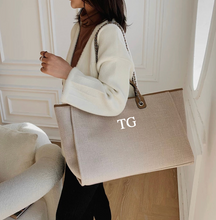 Load image into Gallery viewer, LARGE Shoulder Canvas Tote Bag - Liz