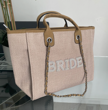 Load image into Gallery viewer, BRIDE/WIFEY Canvas Tote Bag - Ange