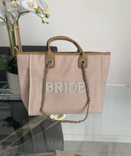 Load image into Gallery viewer, BRIDE/WIFEY Canvas Tote Bag - Ange