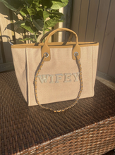 Load image into Gallery viewer, BRIDE/WIFEY Canvas Tote Bag - Ange