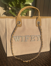Load image into Gallery viewer, BRIDE/WIFEY Canvas Tote Bag - Ange