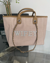 Load image into Gallery viewer, BRIDE/WIFEY Canvas Tote Bag - Ange