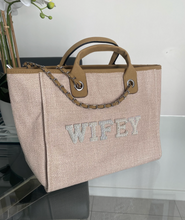 Load image into Gallery viewer, BRIDE/WIFEY Canvas Tote Bag - Ange