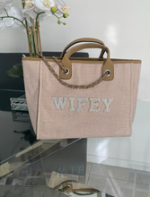 Load image into Gallery viewer, BRIDE/WIFEY Canvas Tote Bag - Ange