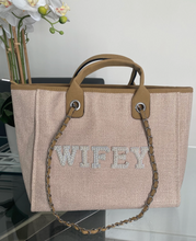 Load image into Gallery viewer, BRIDE/WIFEY Canvas Tote Bag - Ange