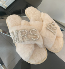 Load image into Gallery viewer, Personalised MRS Bridal Slippers
