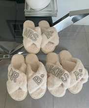 Load image into Gallery viewer, Personalised MRS Bridal Slippers