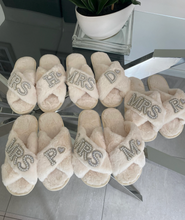 Load image into Gallery viewer, Personalised MRS Bridal Slippers