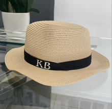 Load image into Gallery viewer, Shoulder Straw Tote Bag and Straw Hat Bundle SET